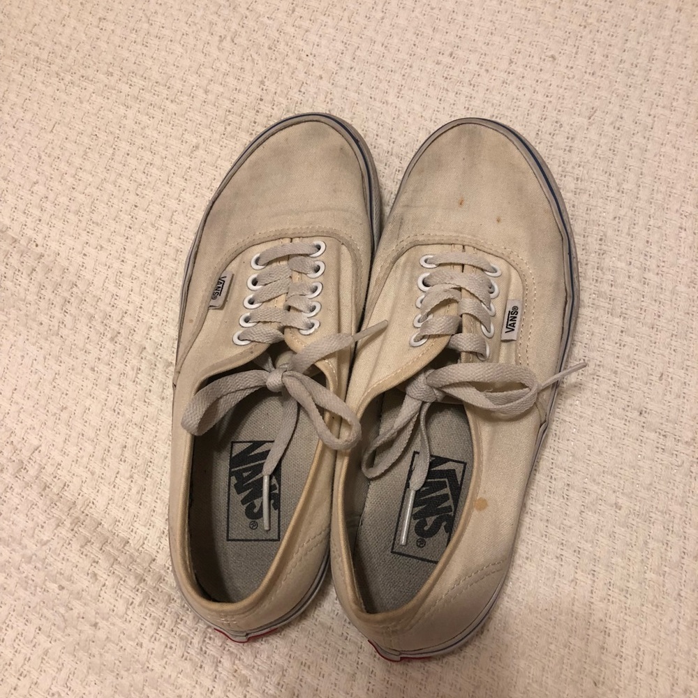Canvas Cream Classics Vans